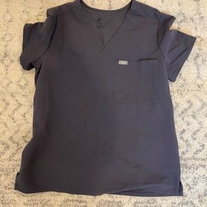 Figs Charcoal Catarina Top-Medium